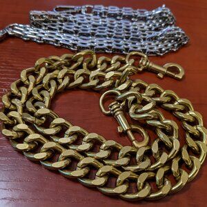 NWT Two Chunky chains straps (handbag chains)